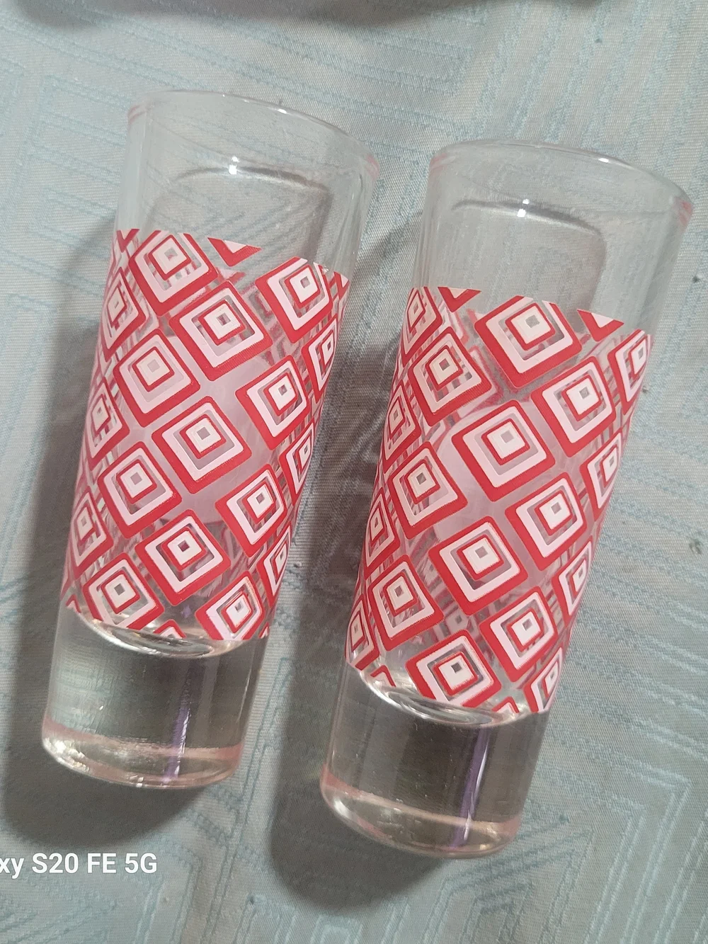 Tequila Rose Red Branded Shot Glasses - Set of 2